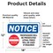 Signmission Trespassers Will Be Prosecuted Sign, Vinyl Decal, 18in W x 12in L, 2PK OS-2PACK-NS-D-1218-L-18729 - alternate 6